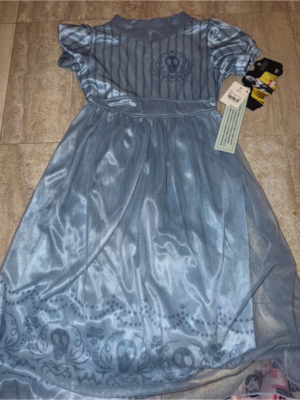 Beetlejuice Girls' Light Blue Tulle nightgown